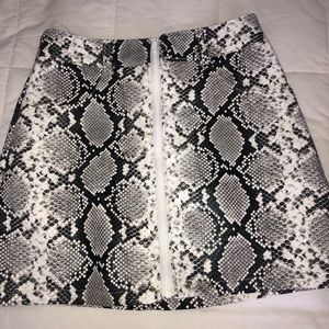 Snakeskin skirt